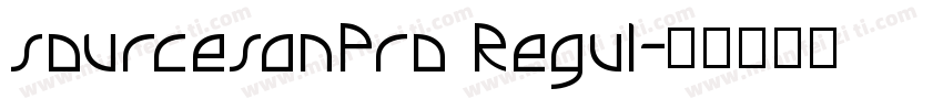 sourcesanPro Regul字体转换